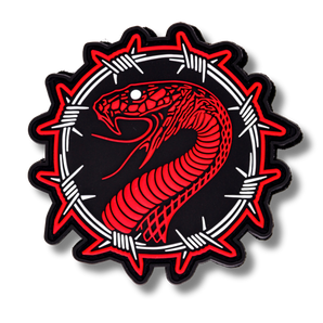 Red Serpent PVC patch