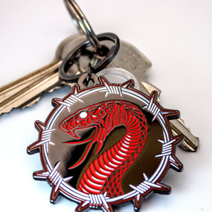 Key and keyrings Red Serpent by Joao Bosco 