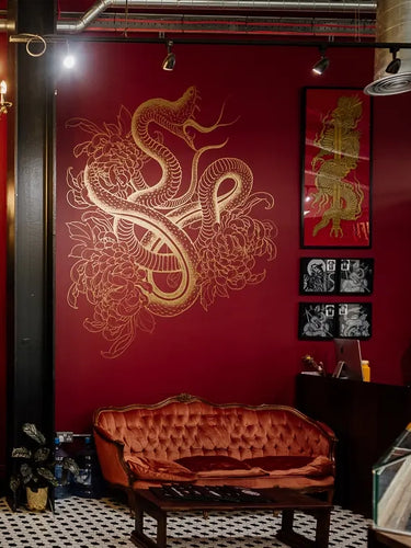 Sacred gold central London tattoo shop reception area