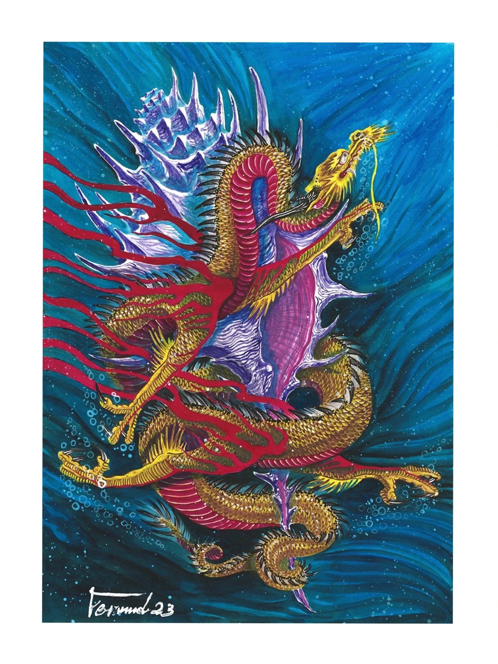 Mystical Guardians Print by Fernando Joergensen