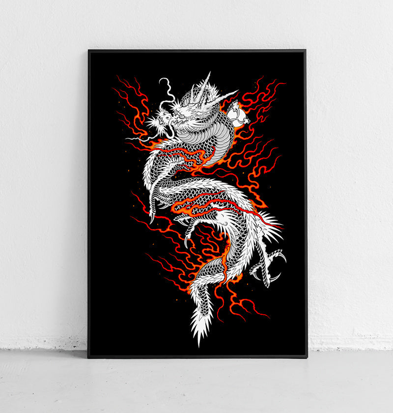 Japanese Dragon poster by Joao Bosco